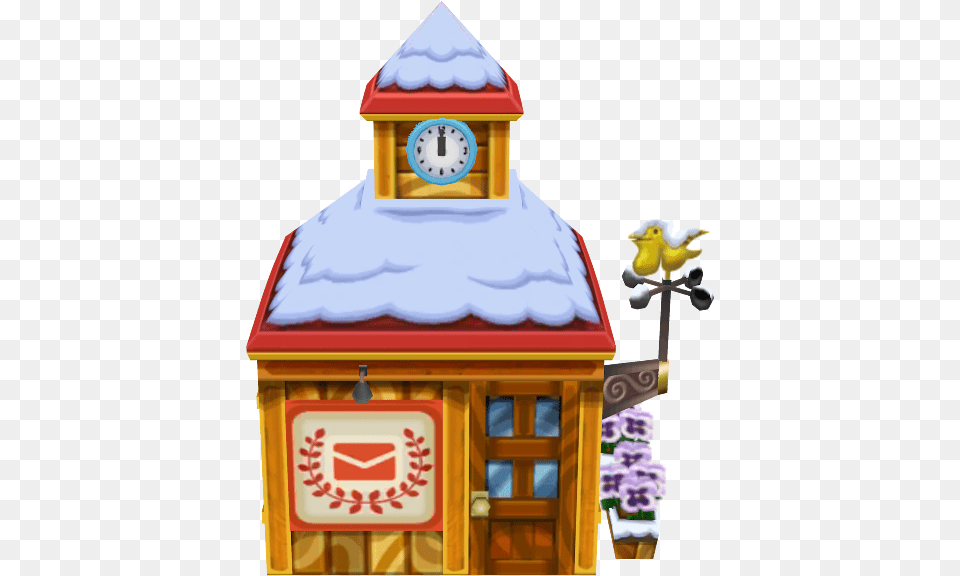 Zip Archive Animal Crossing Post Office Model, Architecture, Building, Clock Tower, Tower Free Transparent Png