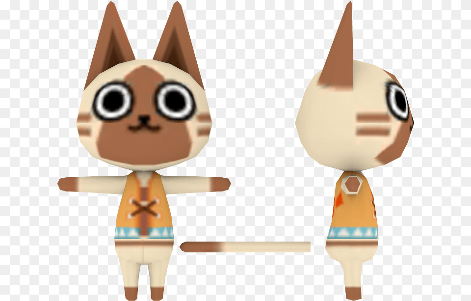 Zip Archive Animal Crossing Style Cat, Cutlery, Person, Food, Cream Png Image