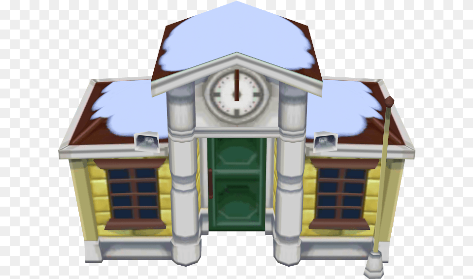 Zip Archive Animal Crossing Town Hall, Architecture, Tower, Clock Tower, Building Free Png Download