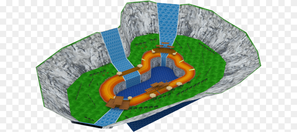 Zip Archive Ds Yoshi Falls Track Sky View Mario Kart, Cad Diagram, Diagram, Outdoors Png Image