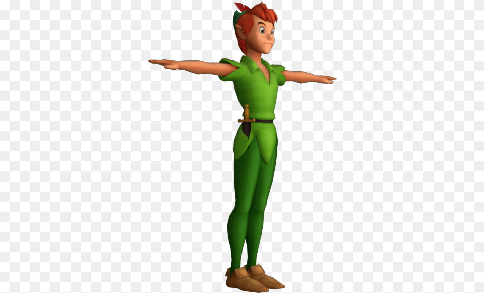 Zip Archive Kingdom Hearts Peter Pan, Person, Clothing, Costume, Elf Free Png