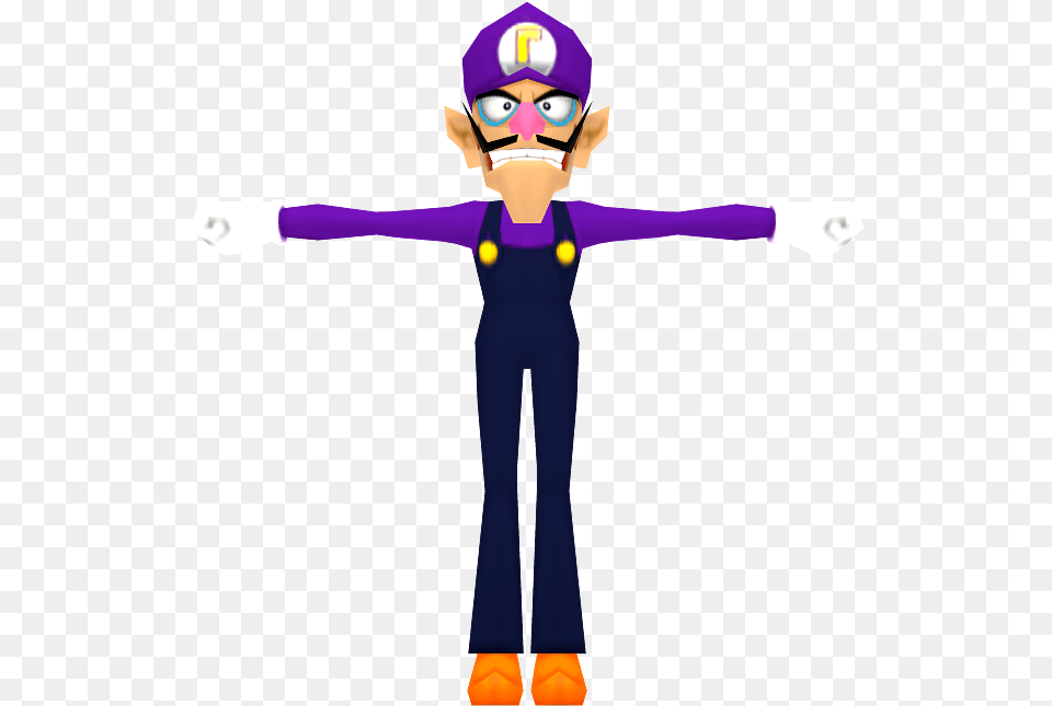 Zip Archive Mario Kart Wii Waluigi Model, Purple, Baby, Person, Face Free Png