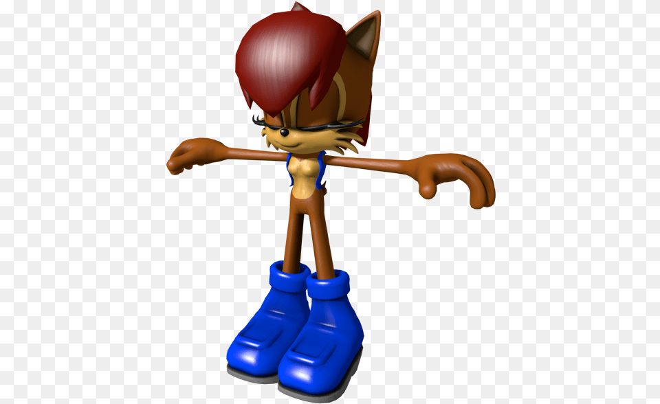 Zip Archive Sally Acorn Sonic 3d, Figurine, Boy, Child, Male Png