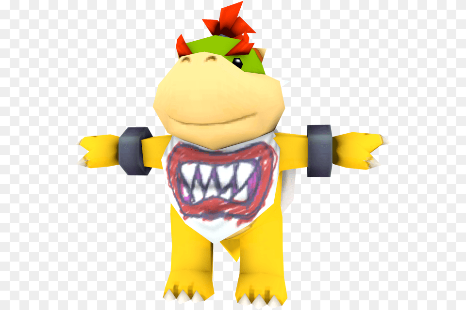 Zip Archive Super Mario Party Models Bowser, Tape, Baby, Person, Plush Free Png Download