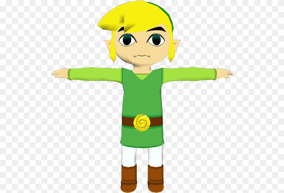 Zip Archive Zelda Wind Waker Model, Elf, Baby, Person, Face Free Transparent Png