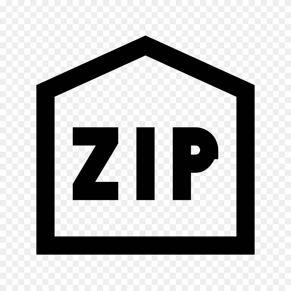 Zip Code Icon, Gray Free Transparent Png