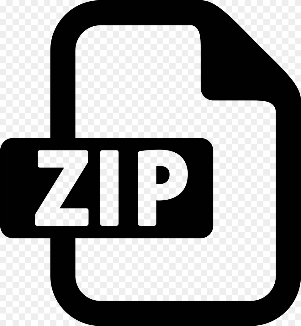 Zip Icon Zip File Icon, Gray Png