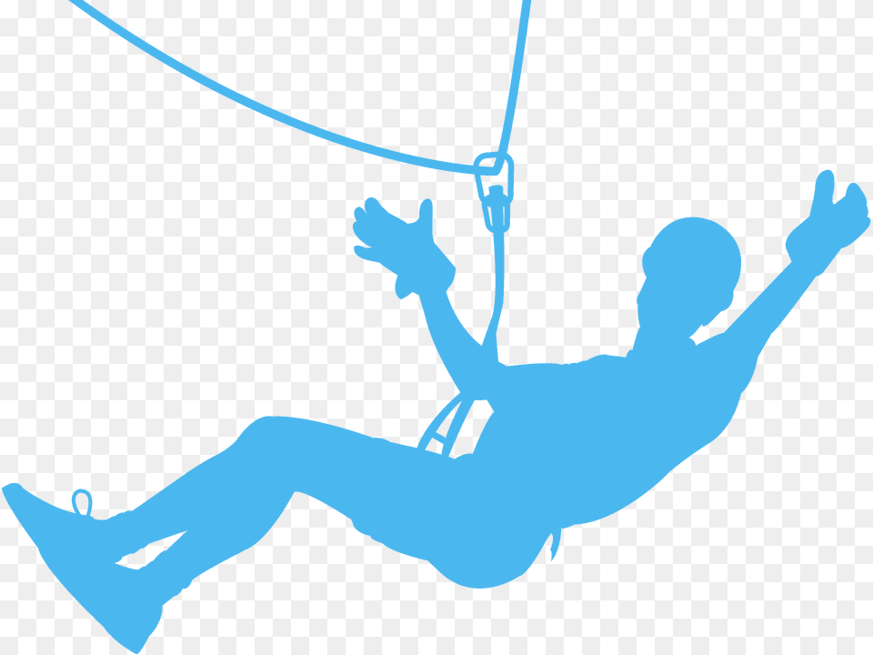 Zip Line Silhouette, Outdoors, Person, Rope, Adventure Png
