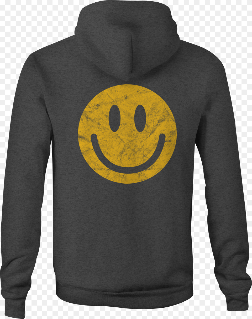 Zip Up Hoodie Happy Yellow Smile Face Emoji Thumbnail Smiley, Clothing, Knitwear, Sweater, Sweatshirt Png Image