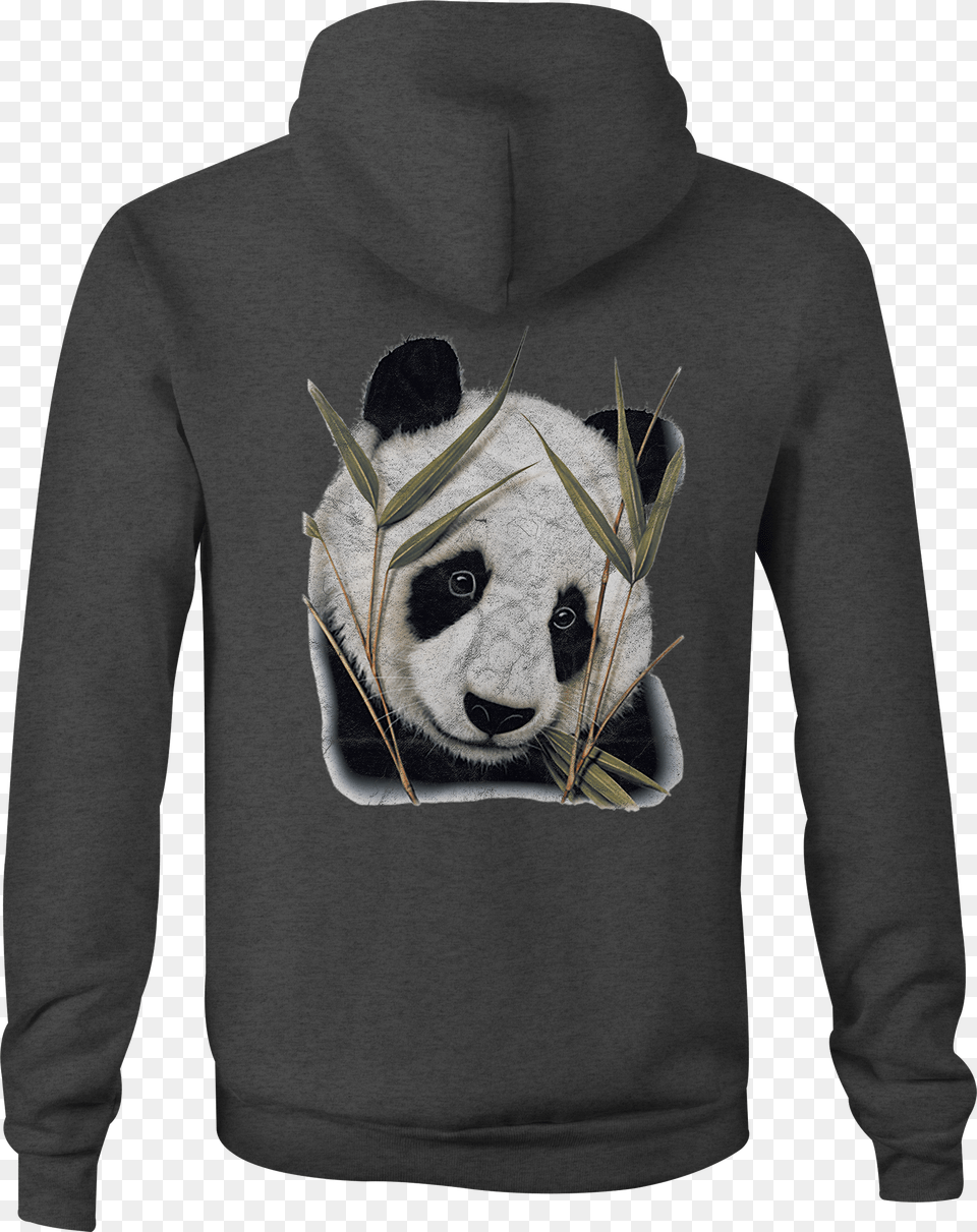 Zip Up Hoodie Panda Bear Bamboo Hooded Sweatshirt Hoodie, Clothing, Knitwear, Sweater, Hood Free Png Download