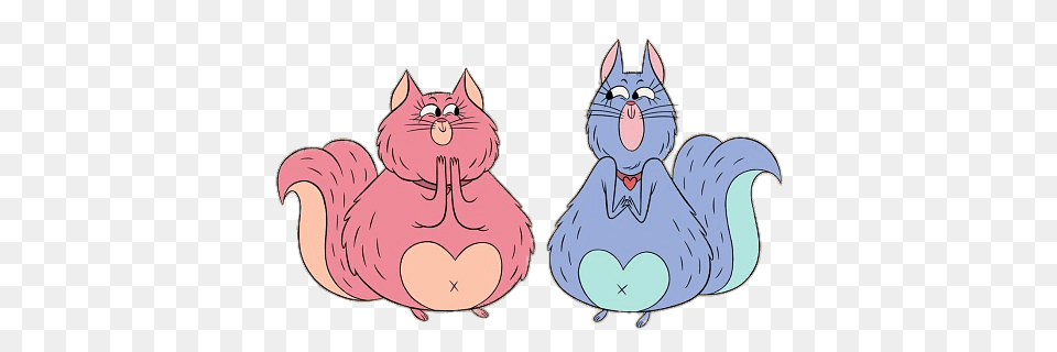 Zip Zip Nugget And Fluffy The Cats, Cartoon, Animal, Cat, Mammal Free Transparent Png