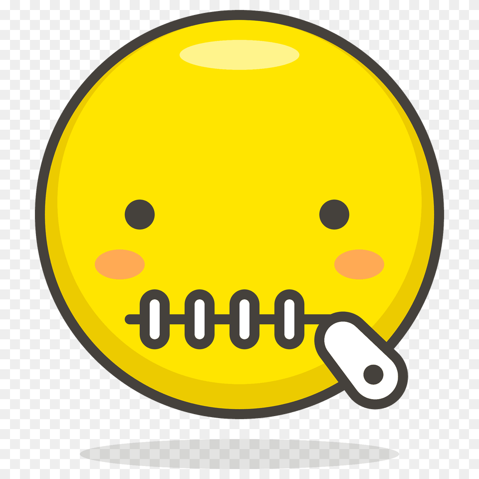 Zipper Mouth Face Emoji Clipart Free Png