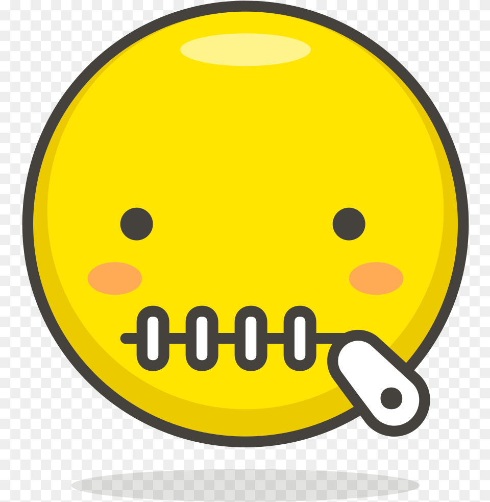 Zipper Mouth Face Icon, Sphere, Disk Png