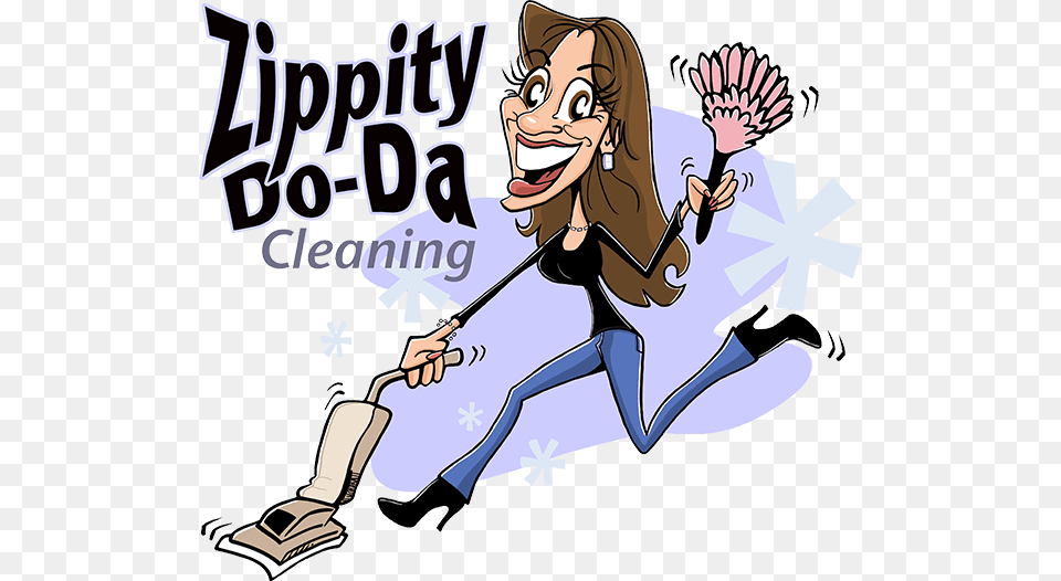 Zippity Do Da Cleaning An Honest Cleaning Service, Book, Comics, Publication, Person Free Png Download