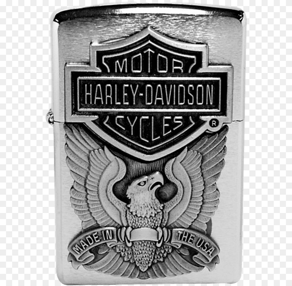 Zippo Harley Davidson Eaglelogo Emblem Lighter Pocket, Badge, Logo, Symbol, Face Free Transparent Png