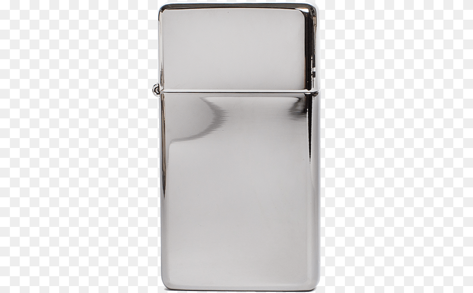 Zippo Lighter Armor Slim Polished Chrome Front Door, Appliance, Device, Electrical Device, Refrigerator Free Png