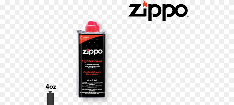Zippo Lighter Fluid 4 Oz Amp 12 Oz, Can, Spray Can, Tin Free Transparent Png