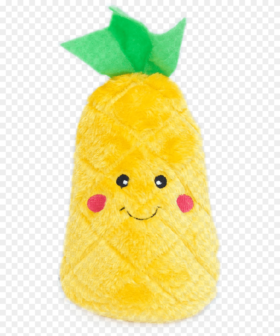 Zippy Paws Pineapple Nomnomz Plush Dog Toy With Squeaker Zippypaws Free Png Download