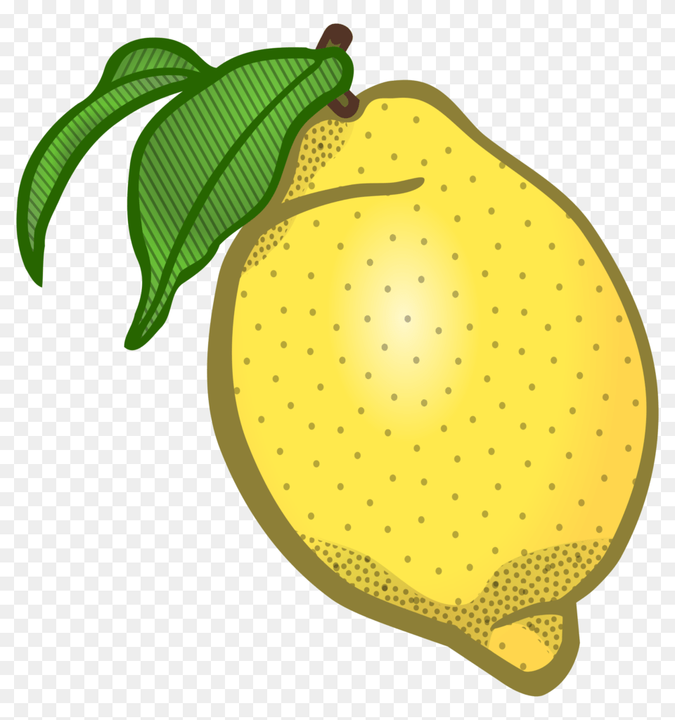 Zitrone Coloured Clip Art Lemon, Produce, Food, Fruit, Plant Png