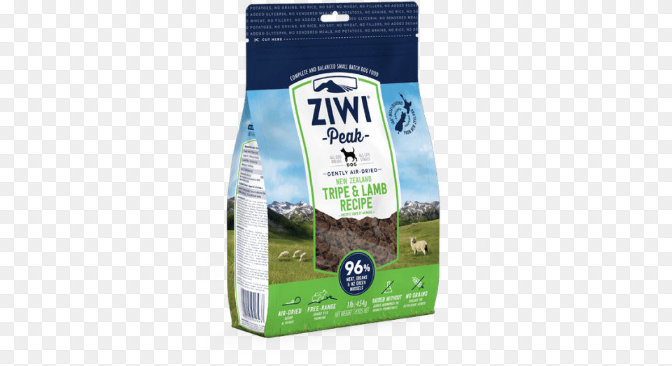 Ziwi Peak Tripe Amp Lamb Air Dried For Dogs 454g Ziwi Peak Cat Beef, Beverage, Milk, Powder, Animal Free Png Download