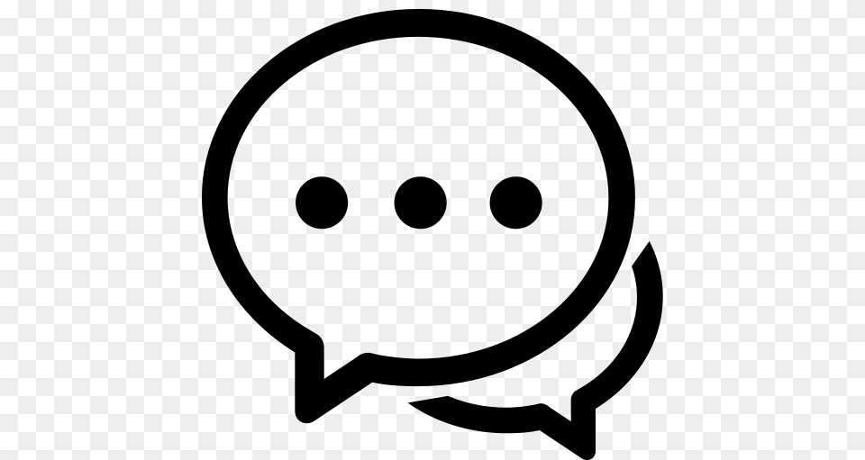 Zl Chat Line Box Chat Box Chatting Icon With And Vector, Gray Free Png Download