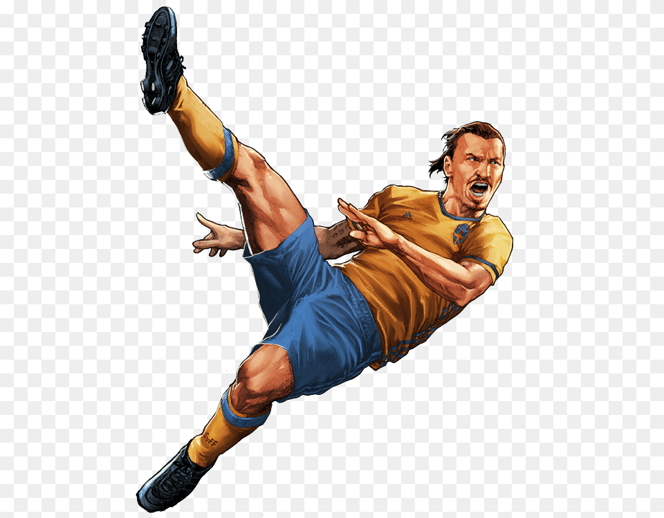 Zlatan Ibrahimovic Heroes Of Euro 2016 Marvel, Adult, Person, Man, Male Free Transparent Png