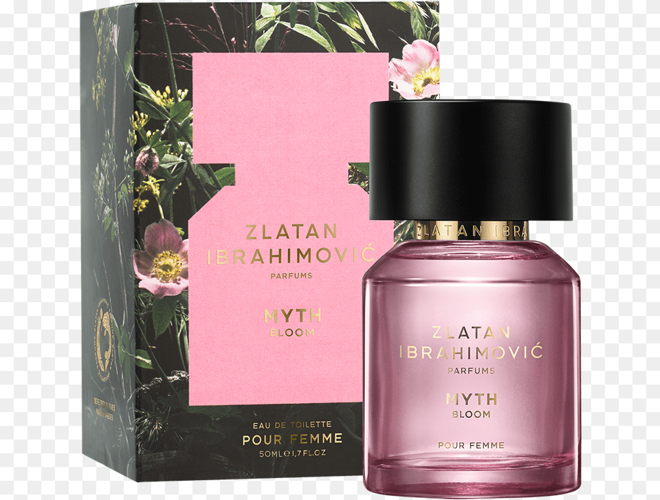 Zlatan Ibrahimovic Parfums Myth Bloom Femme Eau De, Bottle, Cosmetics, Perfume Png Image