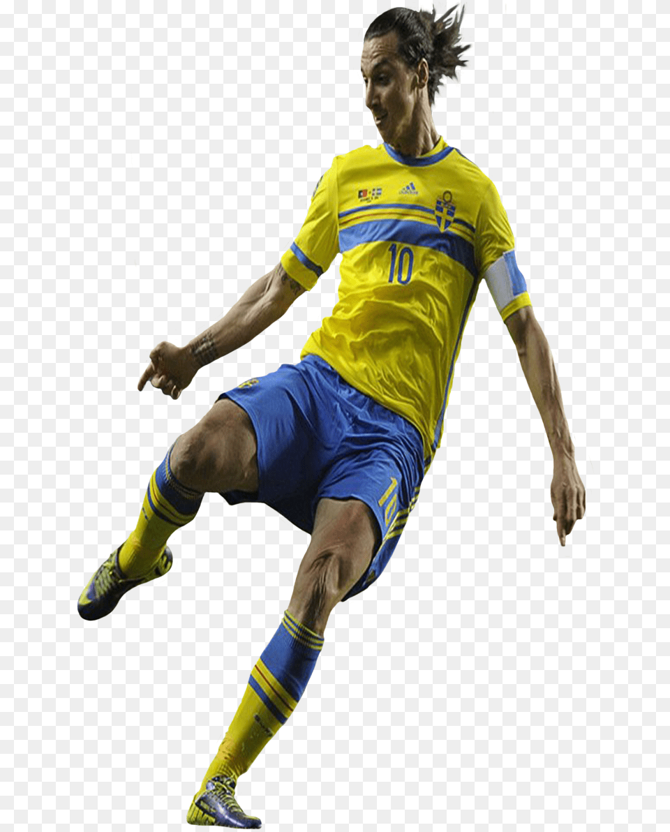 Zlatan Ibrahimovic Swedia Kick Up A Soccer Ball, Person, Clothing, Footwear, Shoe Free Png Download