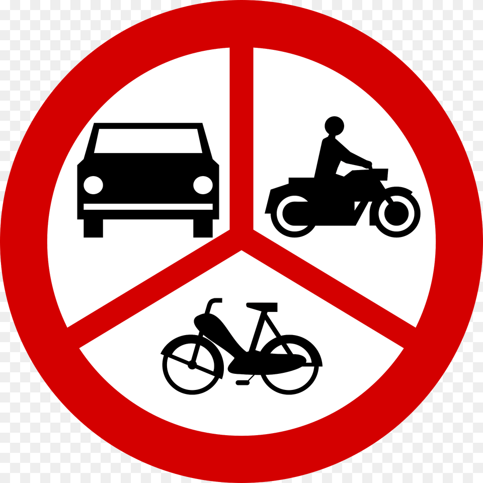 Znak B 3 4 10 Clipart, Symbol, Sign, Bicycle, Vehicle Png Image