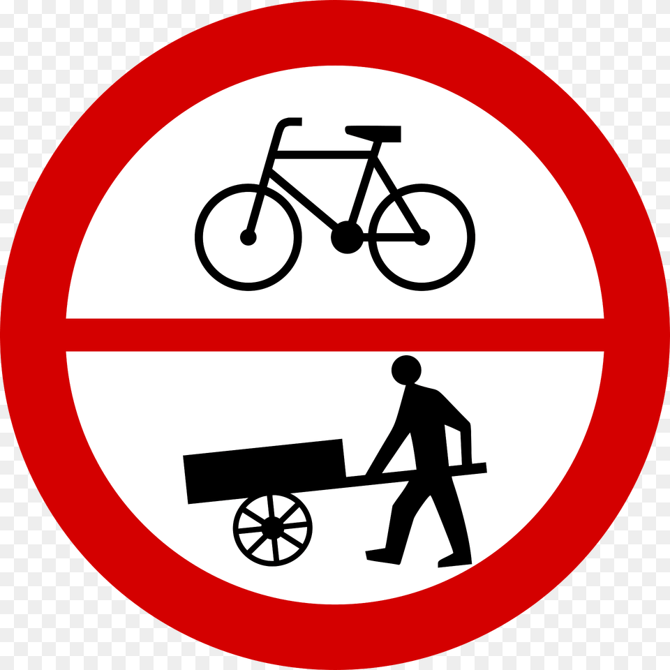 Znak B 9 12 Clipart, Sign, Symbol, Bicycle, Vehicle Png Image