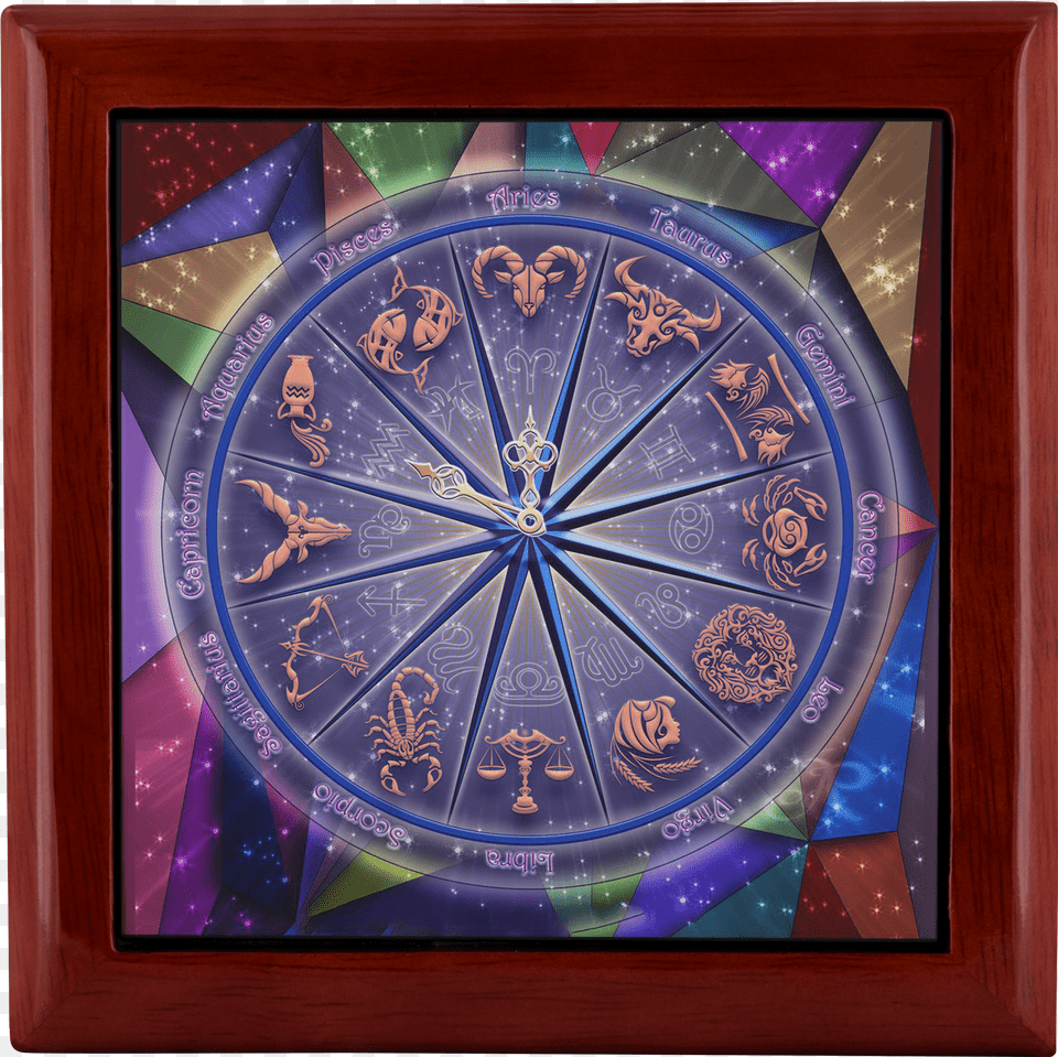 Zodiac Jewelry Box Red Mahoganyclass Picture Frame Png