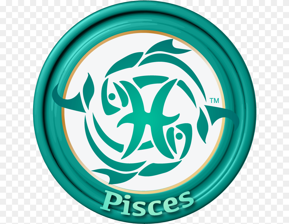 Zodiac Sign Pisces Circle, Logo Free Transparent Png