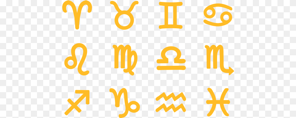 Zodiac Signs Vector And Download Zodiac Signs Vector, Text, Alphabet, Symbol, Number Free Png