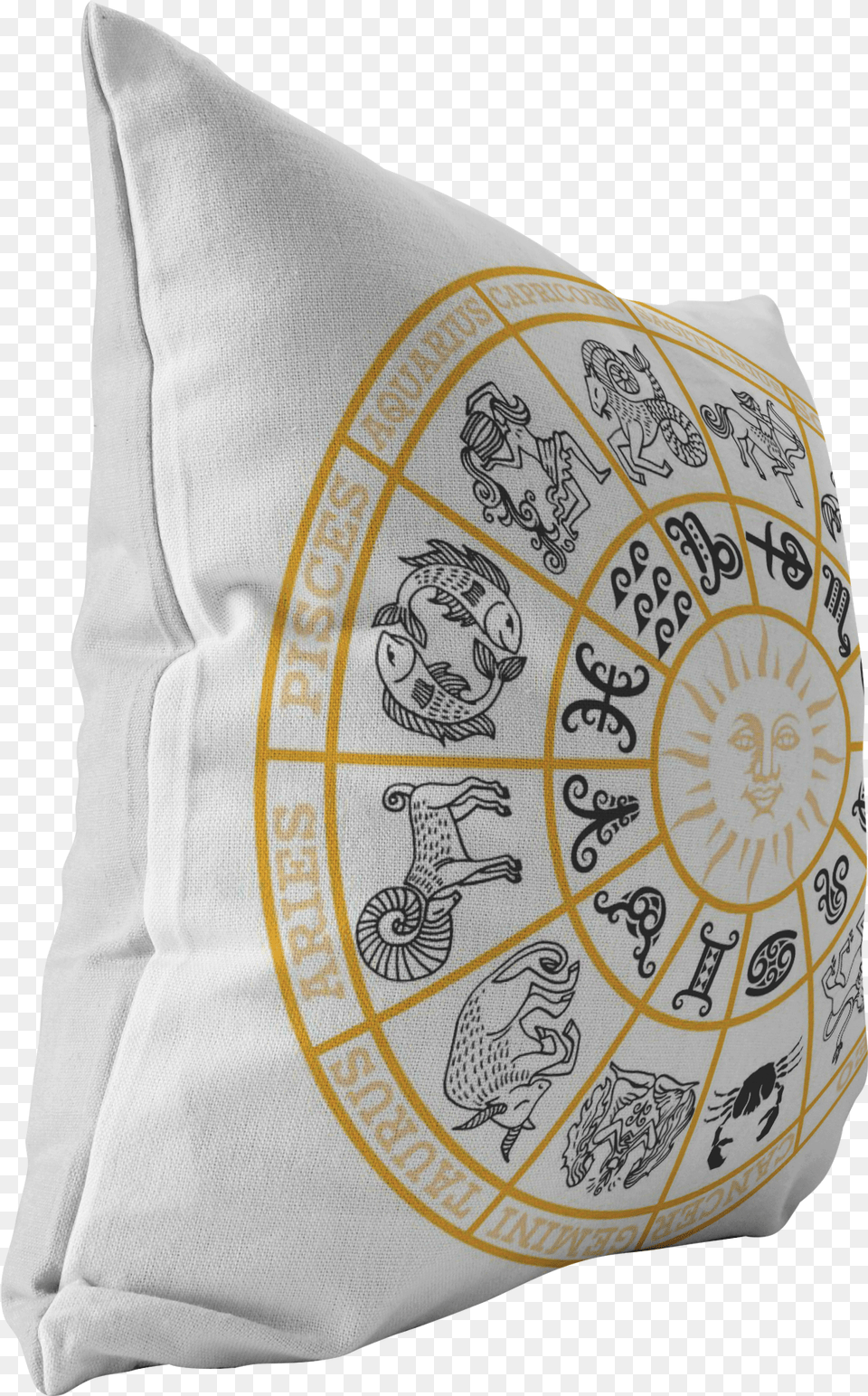Zodiac Wheel, Pillow, Cushion, Home Decor, Person Png