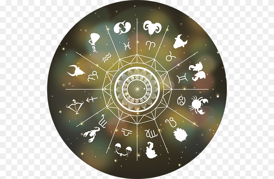 Zodiac Wheel Art Free Transparent Png