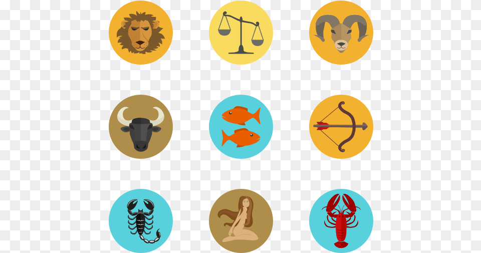 Zodiac Zodiac Icons, Animal, Fish, Sea Life, Face Free Transparent Png