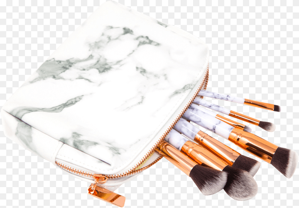Zoe Ayla 7 Piece Marble Effect Make Up Brush Set With Shop4 Ipad 97 2017 Hoes Book Cover Marmer Wit, Device, Tool, Cosmetics Free Png Download