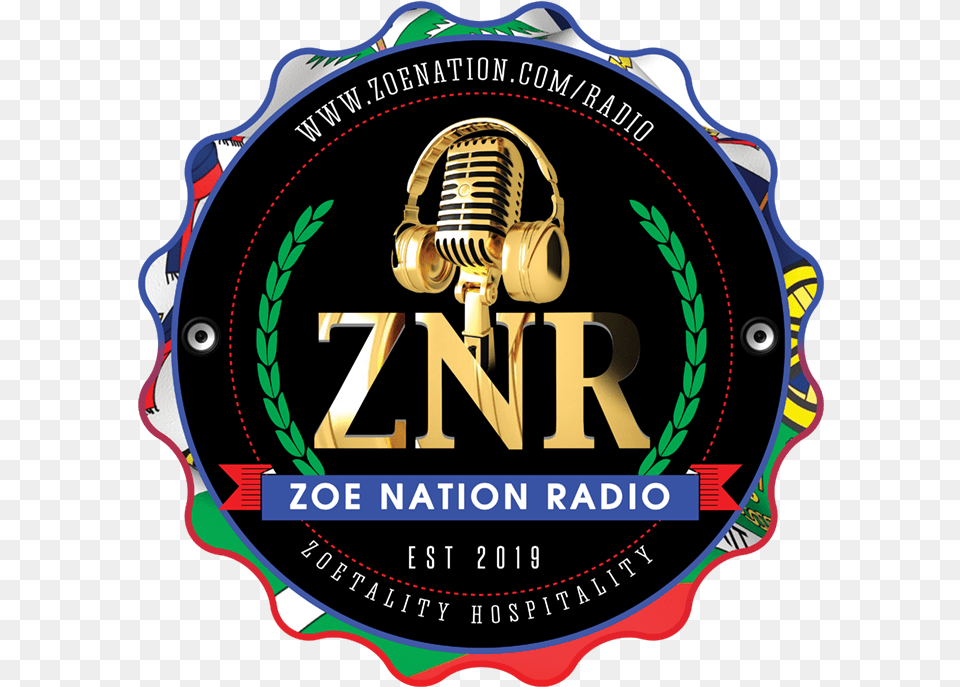 Zoe Nation Radio Emblem, Electrical Device, Microphone, Electronics, Headphones Png