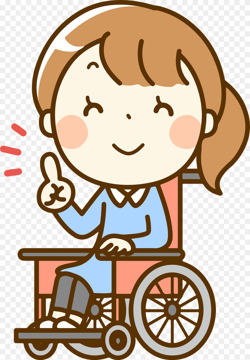 Zoe Woman Is In A Wheelchair Clipart, Furniture, Chair, Machine, Wheel Png Image