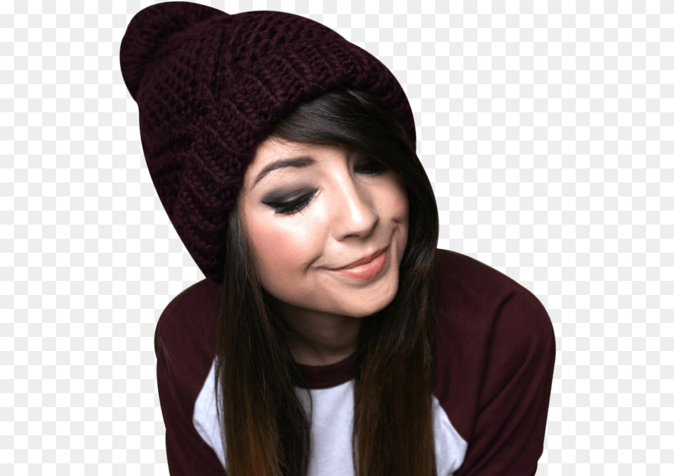 Zoella Thinking Zoe Sugg, Beanie, Cap, Clothing, Hat Free Png Download