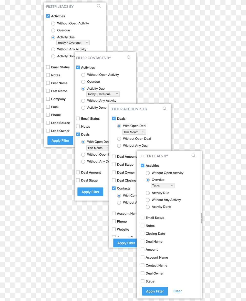 Zoho Filter Leads, Page, Text Free Png
