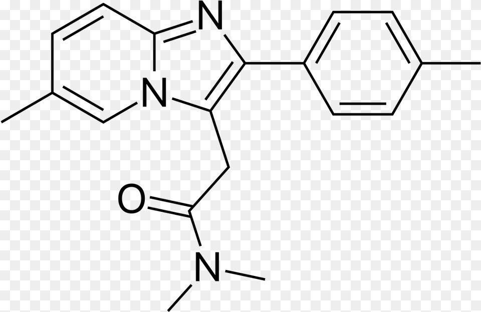 Zolpidem Structure, Gray Free Png