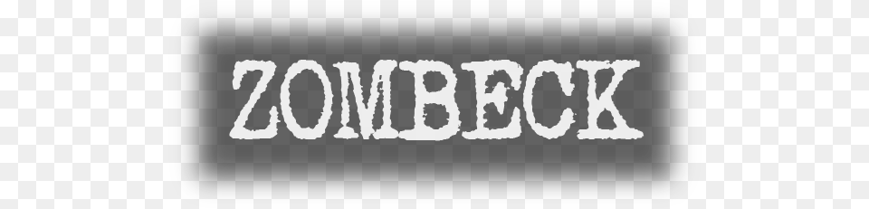 Zombeck Logo White Blur, Text Png Image