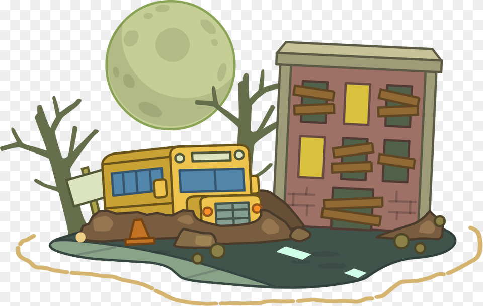 Zomberryicon Poptropica Zomberry Island, Bulldozer, Machine, Outdoors, Bus Stop Png Image