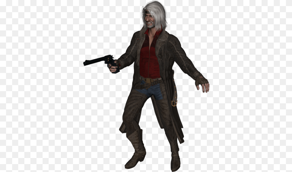 Zombie, Weapon, Person, Jacket, Handgun Free Transparent Png