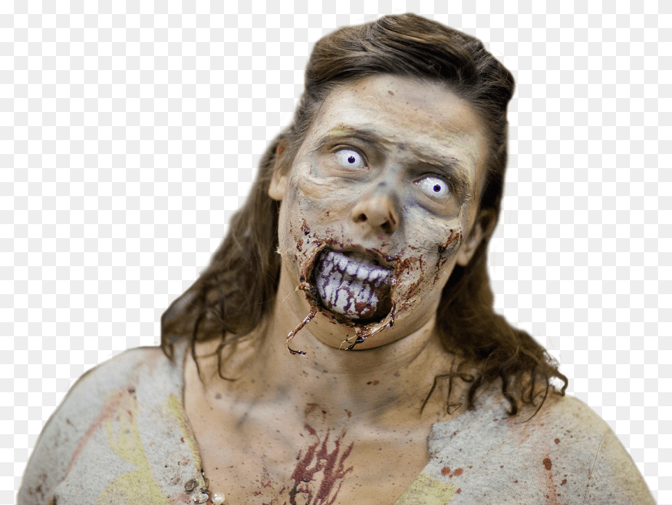 Zombie, Adult, Teeth, Portrait, Photography Png Image