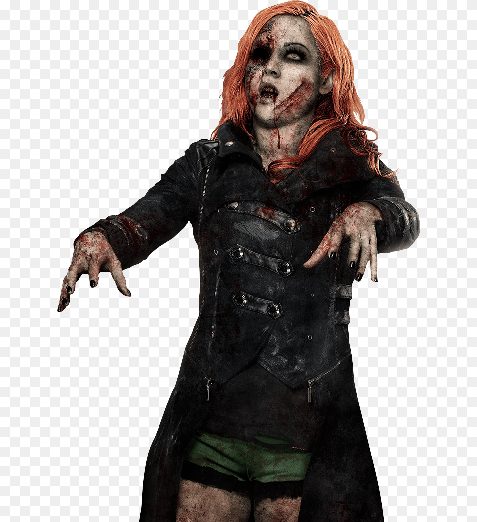 Zombie, Adult, Portrait, Photography, Person Free Png Download