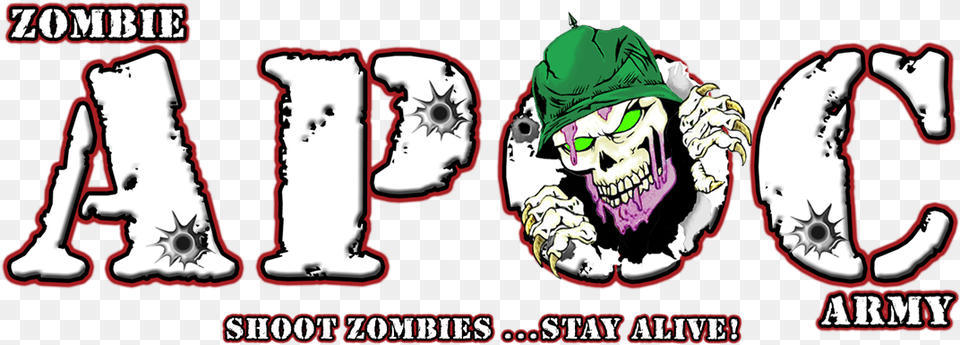 Zombie Apoc Army At Cutting Edge Haunted House Fort Apoc, Comics, Publication, Book, Person Free Transparent Png