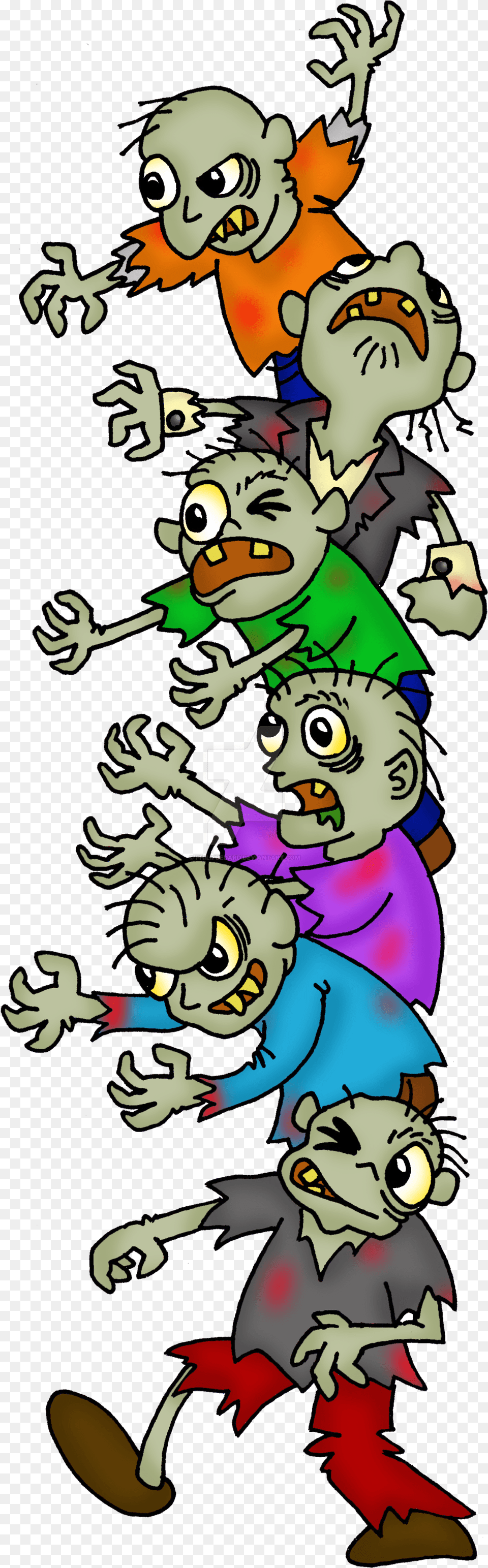 Zombie Border By Philipbedard, Face, Head, Person, Cartoon Png