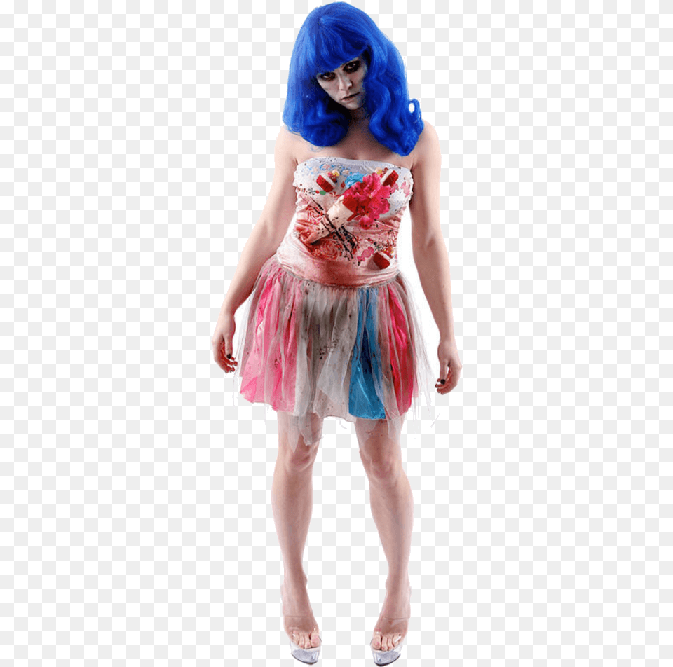 Zombie Candy Girl Costume Adult Party King Zombie Candy Girl Costume, Person, Clothing, Female, Dress Png